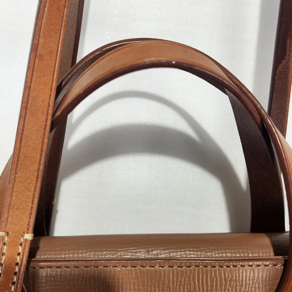 Dooney & Bourke Morgan Saddle Tan Leather Handbag With Coin Wallet
